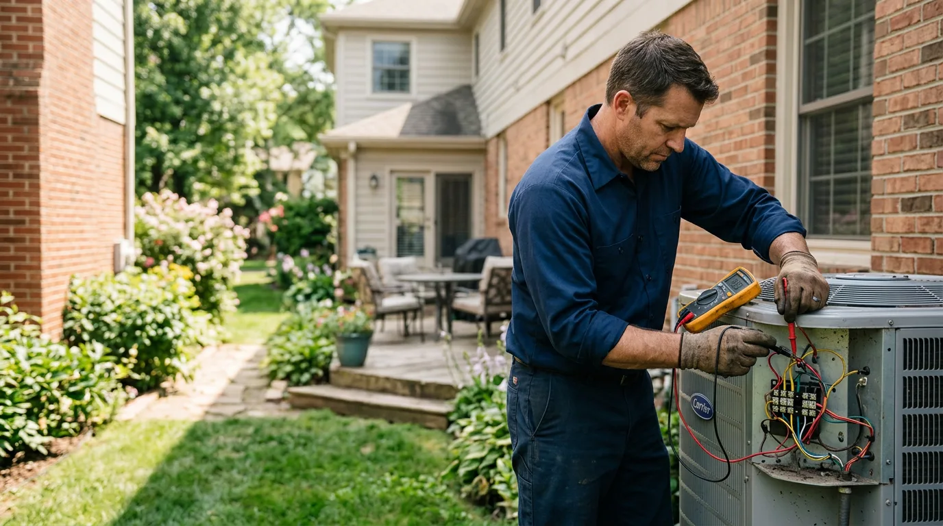 HVAC technician working near South Milwaukee, WI